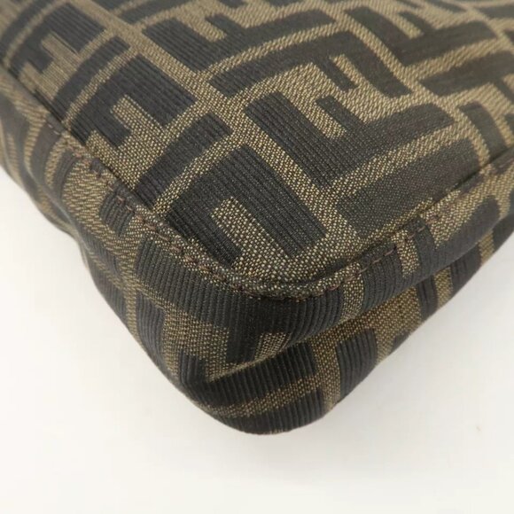 Authentic FENDI Zucca Canvas Leather Shoulder - Picture 8 of 16